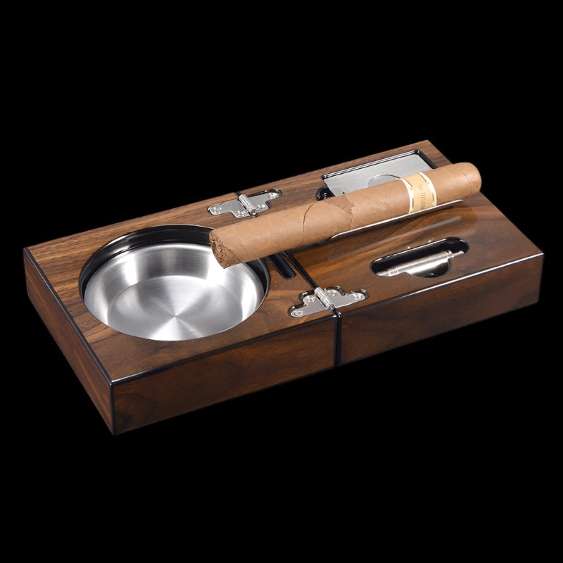 Portable cigar ashtray